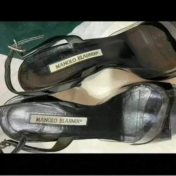 Manolo Blahnik size 38 Slingback open toe heels - Picture 4 of 9